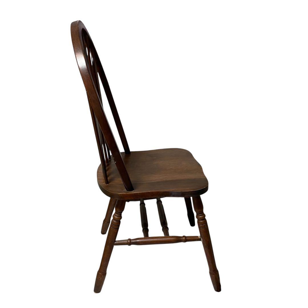 マレーシア製　ウィンザーチェア　ボウバックチェア　ダイニングチェア　木製　椅子