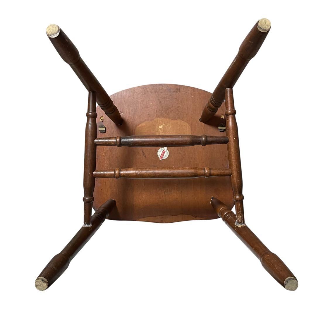 マレーシア製　ウィンザーチェア　ボウバックチェア　ダイニングチェア　木製　椅子