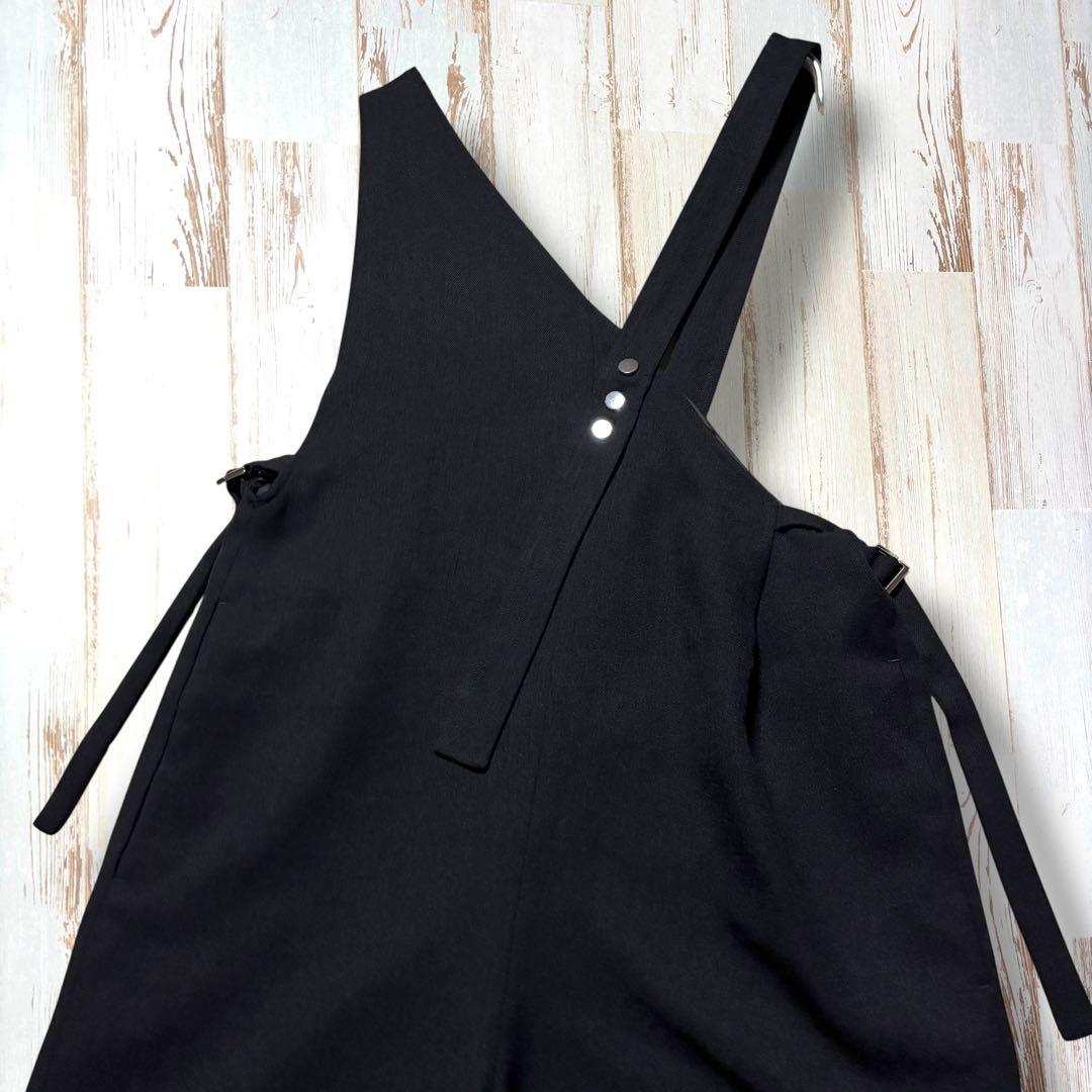 【入手困難】UN3D. アンスリード ワンショルダーオールインワン ブラック　S