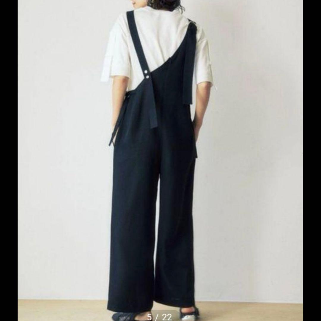 【入手困難】UN3D. アンスリード ワンショルダーオールインワン ブラック　S