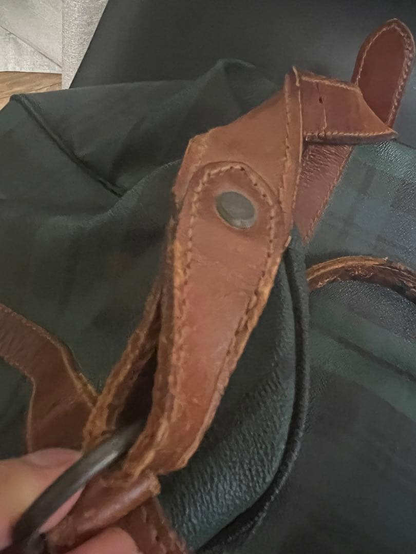 90s RalphLauren ラルフローレン　ボストンバッグ　鍵あり