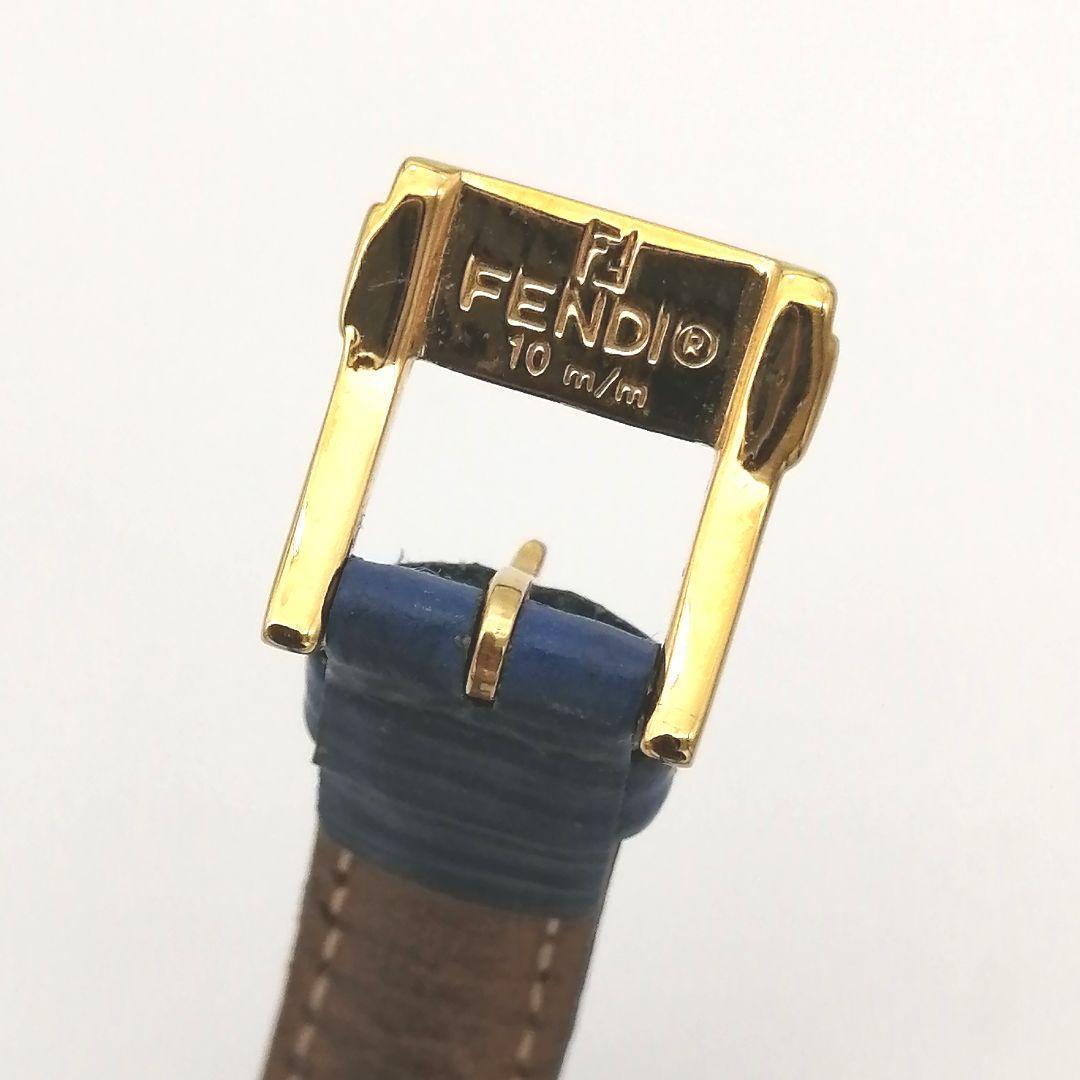稼働✨ FENDI　腕時計　シェル文字盤　430L　ゴールド　ロゴ　【新品電池】