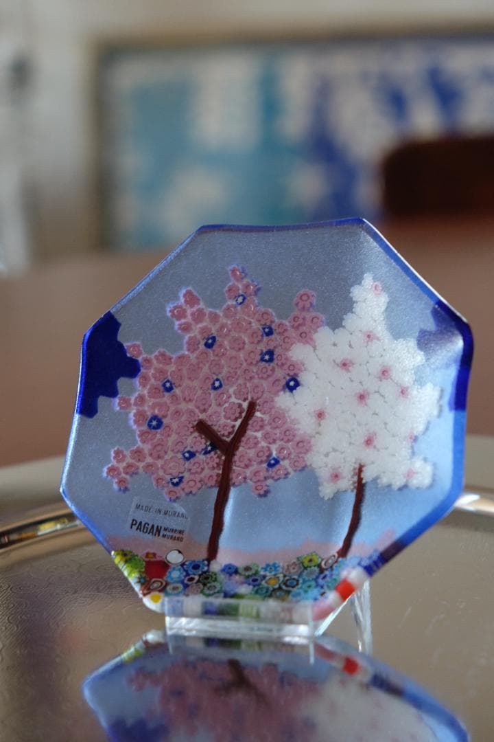 宮田 ミルフィオリ プレート ガラス 検索/藤田喬平/田子美紀/江波冨士子