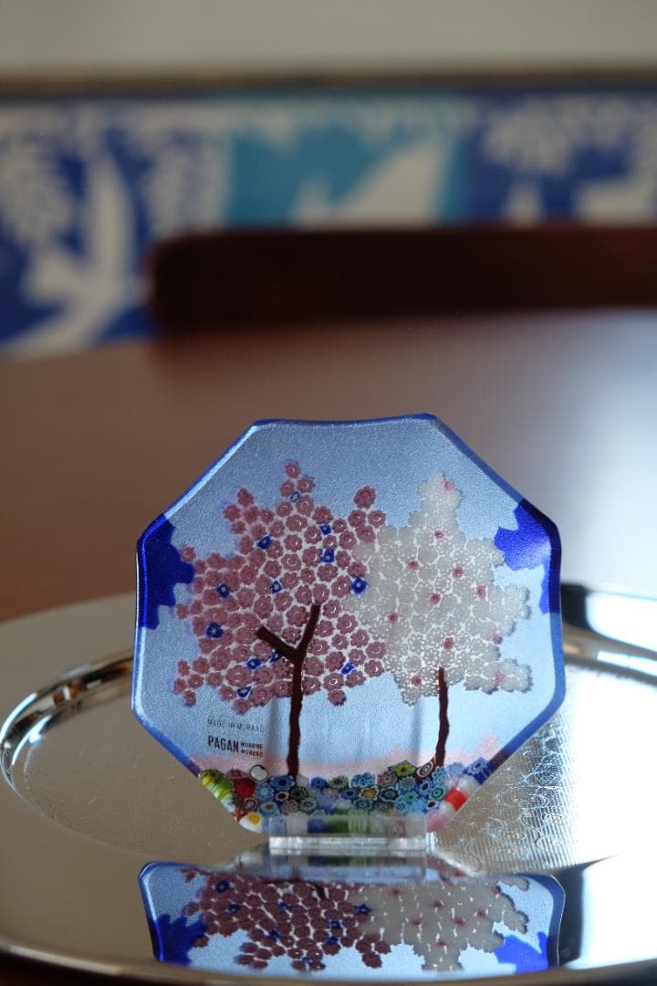 宮田 ミルフィオリ プレート ガラス 検索/藤田喬平/田子美紀/江波冨士子