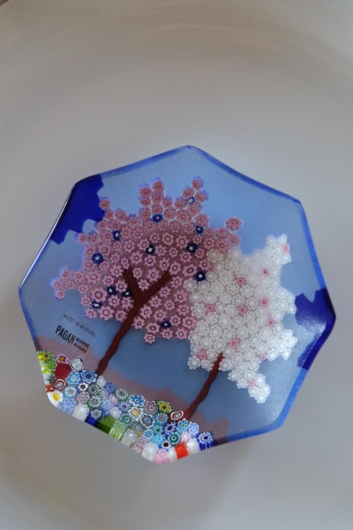 宮田 ミルフィオリ プレート ガラス 検索/藤田喬平/田子美紀/江波冨士子