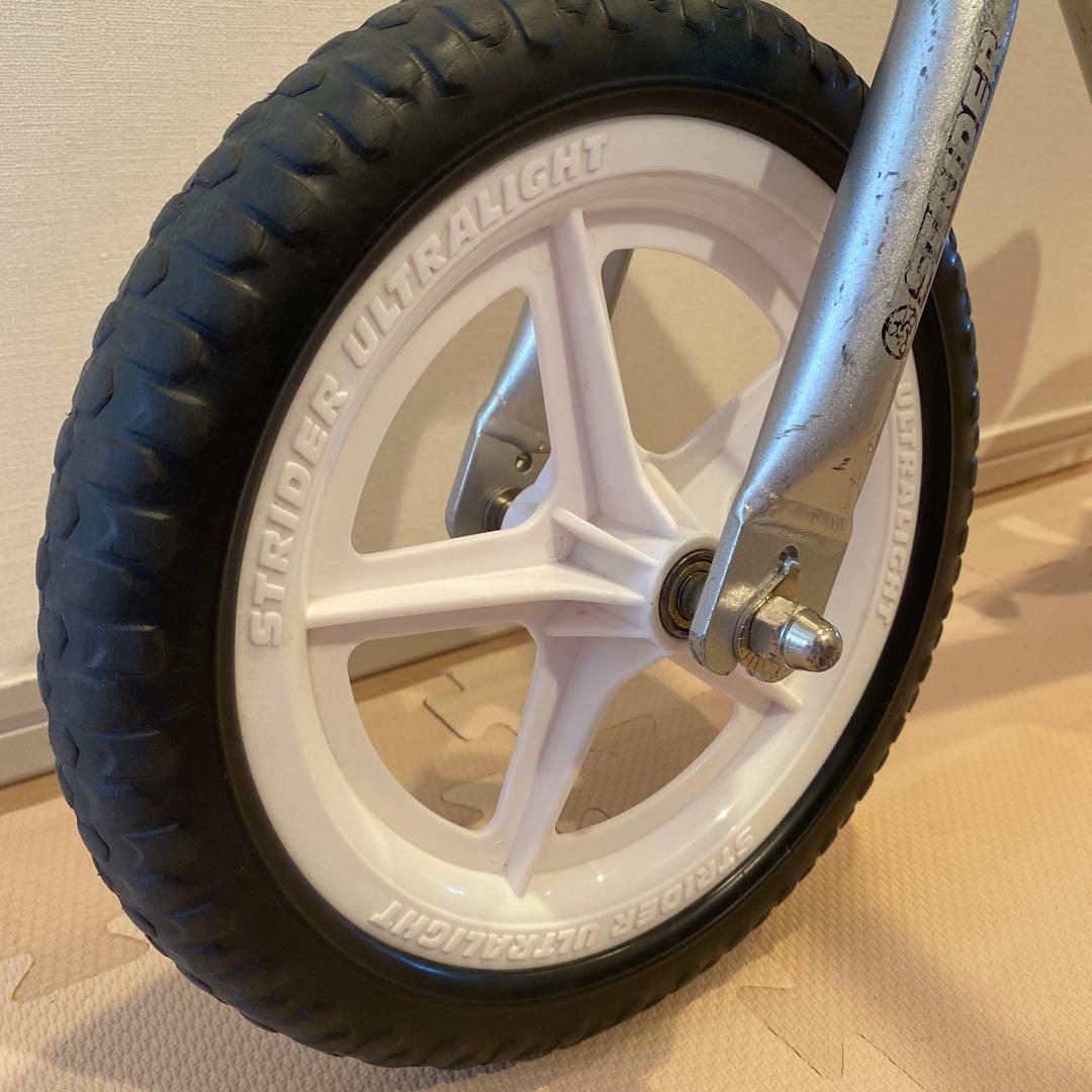 【ストライダー　プロ】STRIDER バランスバイク シルバー　ピンク