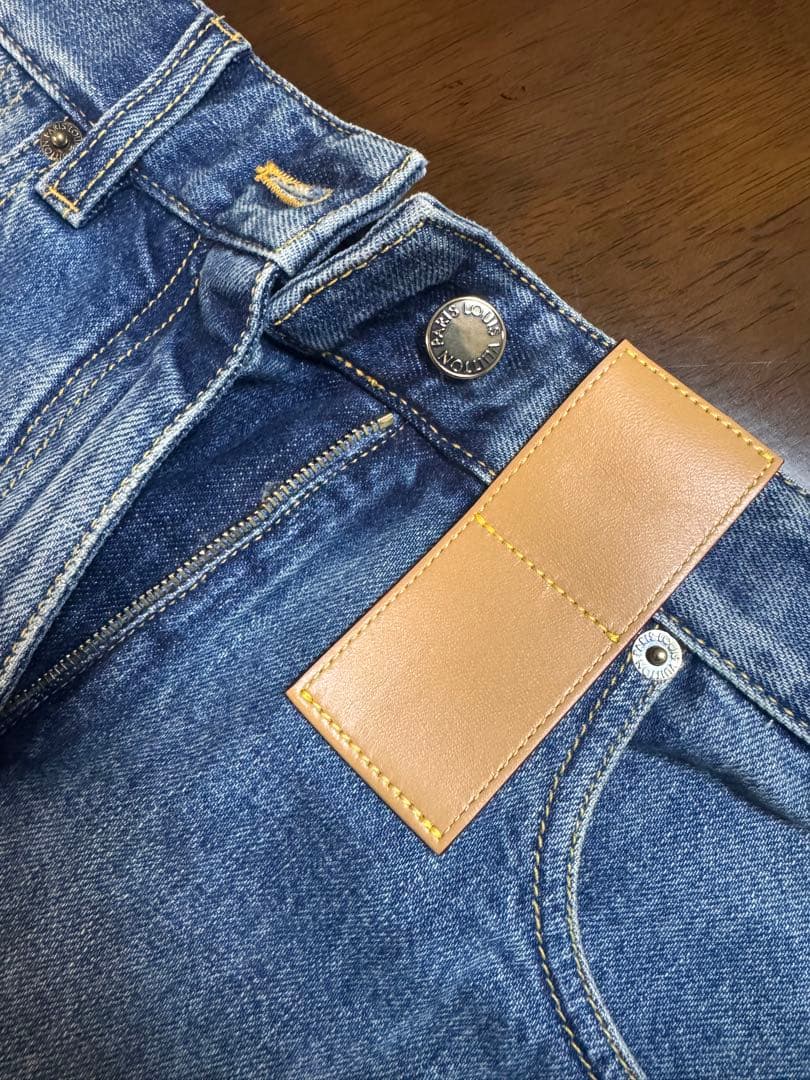 【美品】LOUIS VUITTON ルイヴィトン デニムショートパンツ 34