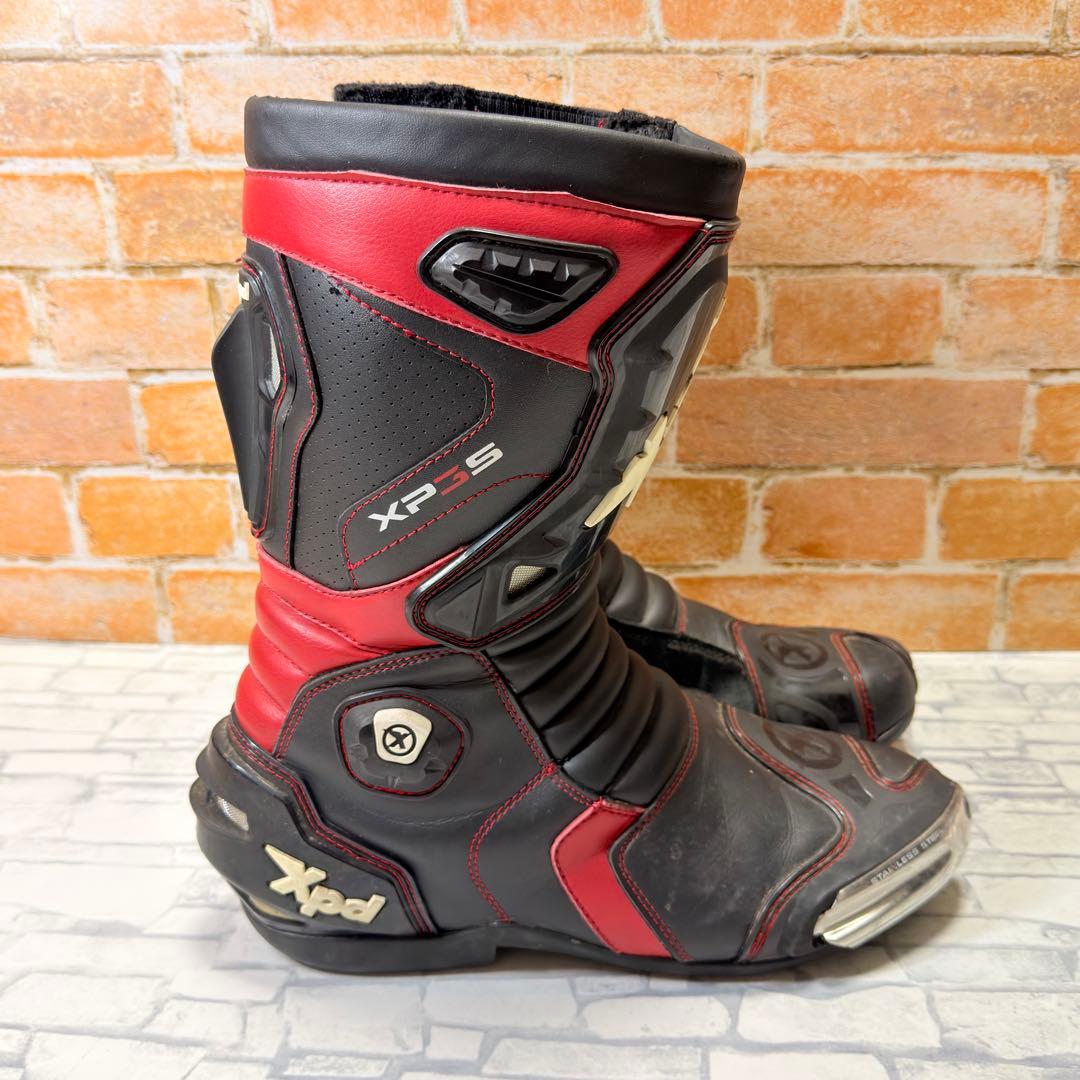XPD XP3-S レーシングブーツ 靴 45 約28.5-29cm 赤 黒