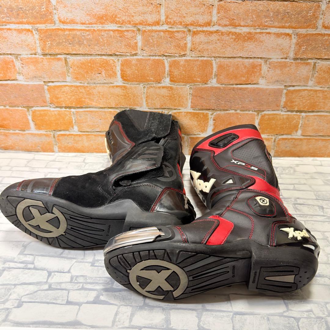 XPD XP3-S レーシングブーツ 靴 45 約28.5-29cm 赤 黒