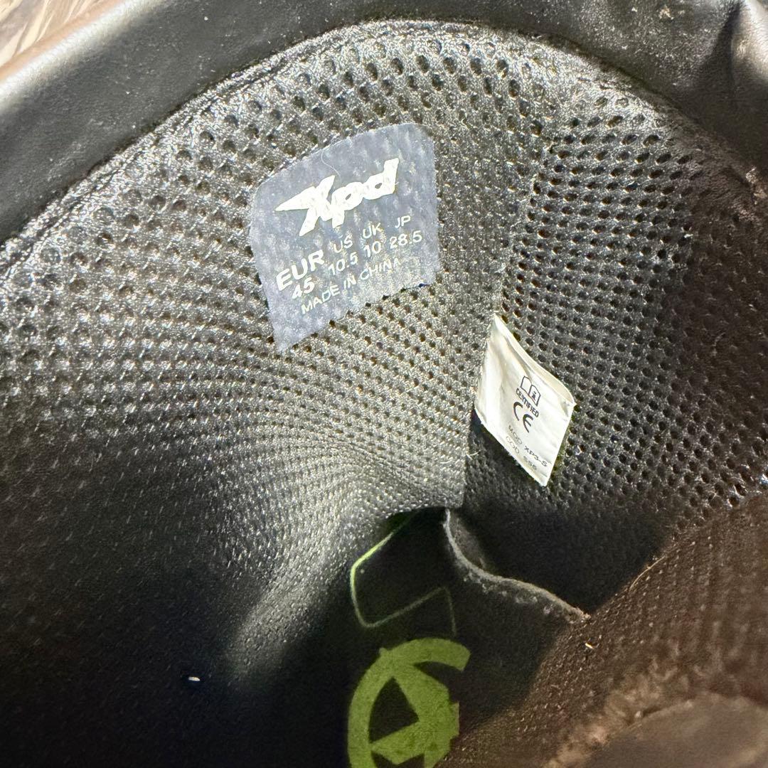 XPD XP3-S レーシングブーツ 靴 45 約28.5-29cm 赤 黒