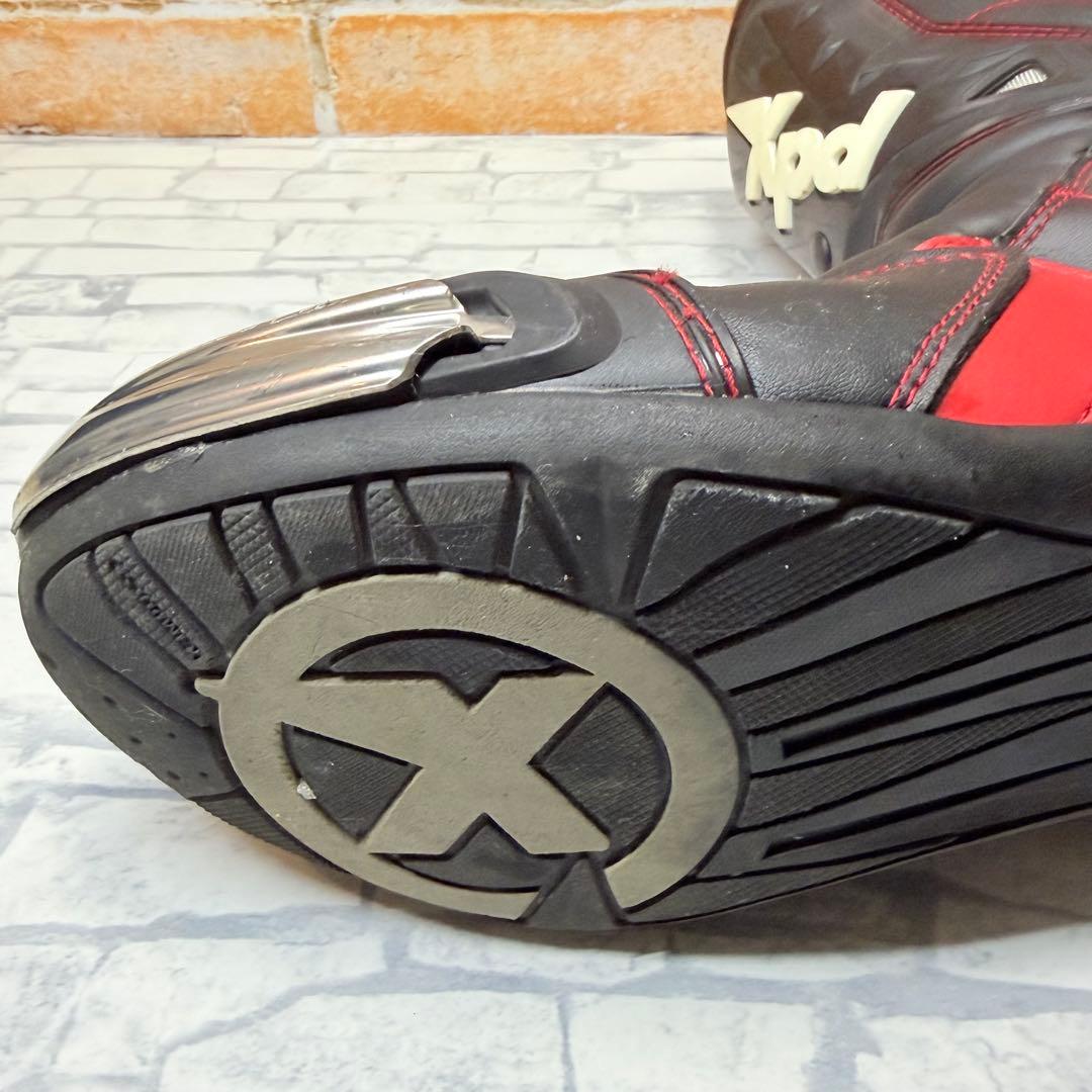 XPD XP3-S レーシングブーツ 靴 45 約28.5-29cm 赤 黒
