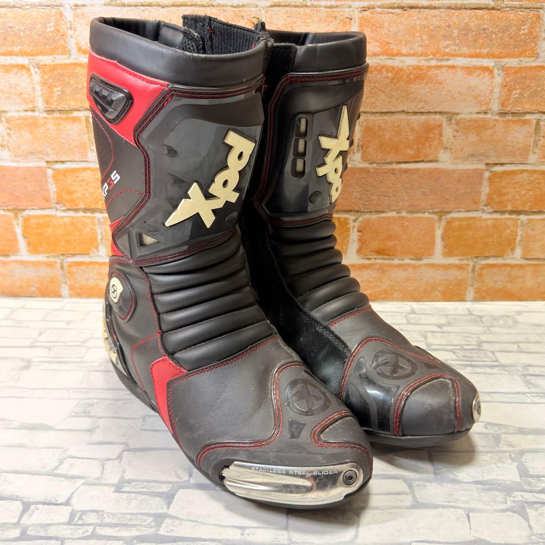 XPD XP3-S レーシングブーツ 靴 45 約28.5-29cm 赤 黒