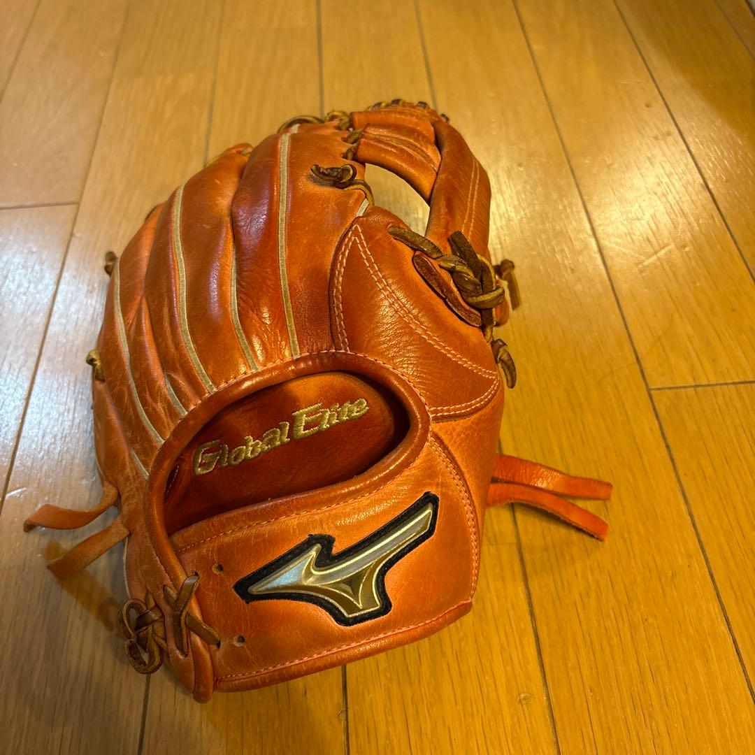 Global Elite 軟式グローブ オレンジ