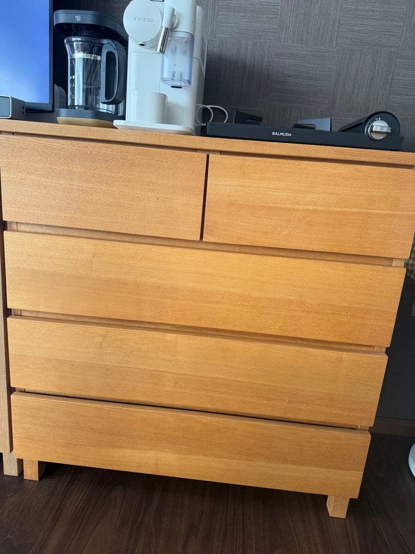 無印良品　木製4段チェスト