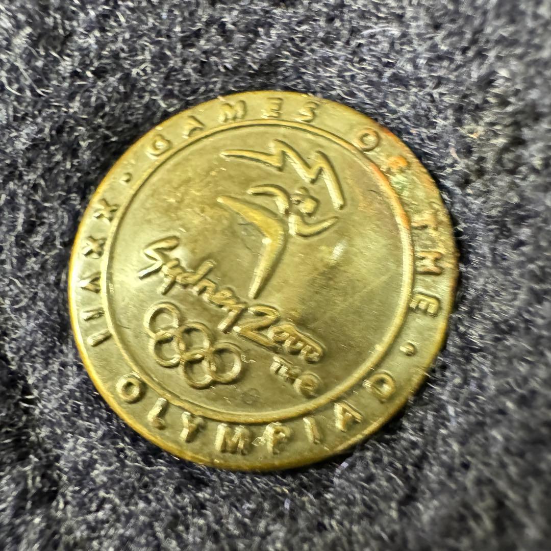 00s vintage 2000年 シドニーオリンピック 袖レザー スタジャン
