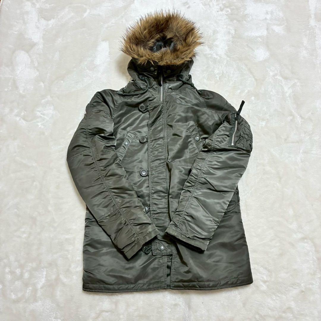 ALPHA INDUSTRIES N-3B フライトジャケット L カーキ
