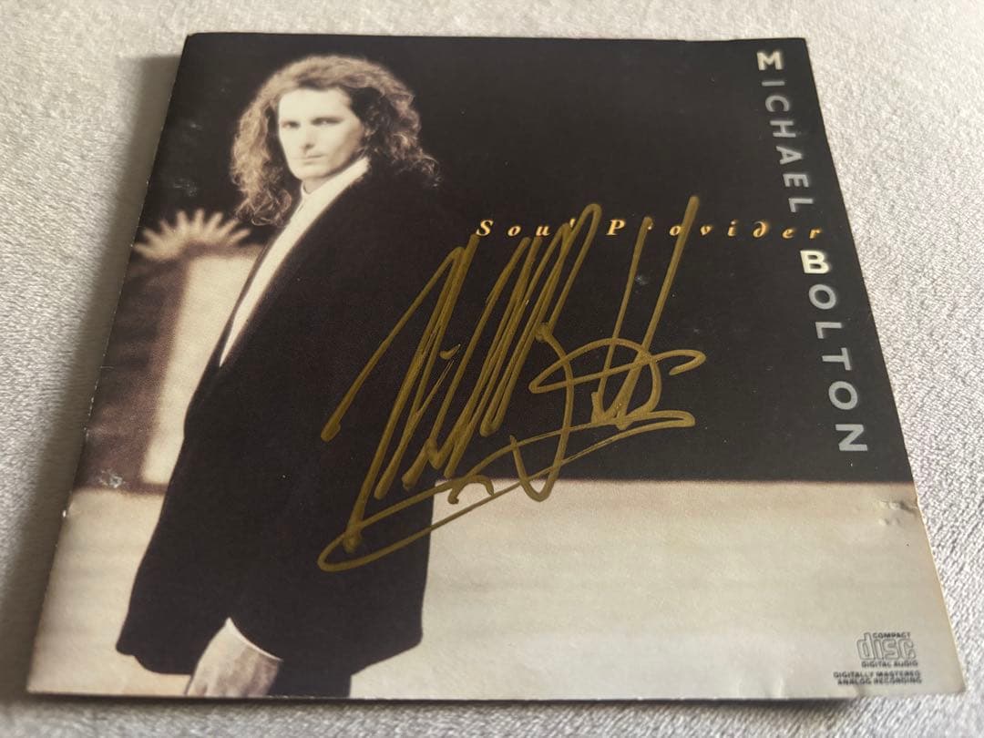 レア　マイケルボルトン直筆サインcd michael bolton