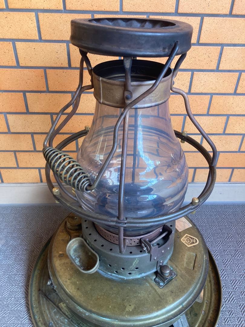 ニッセンゴールドフレーム　ＩＳ－3 石油ストーブ　真鍮製　替え芯付き