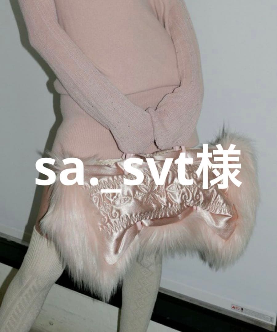 バッグ Fluffy Slouchy Satin Bag SCULPTOR