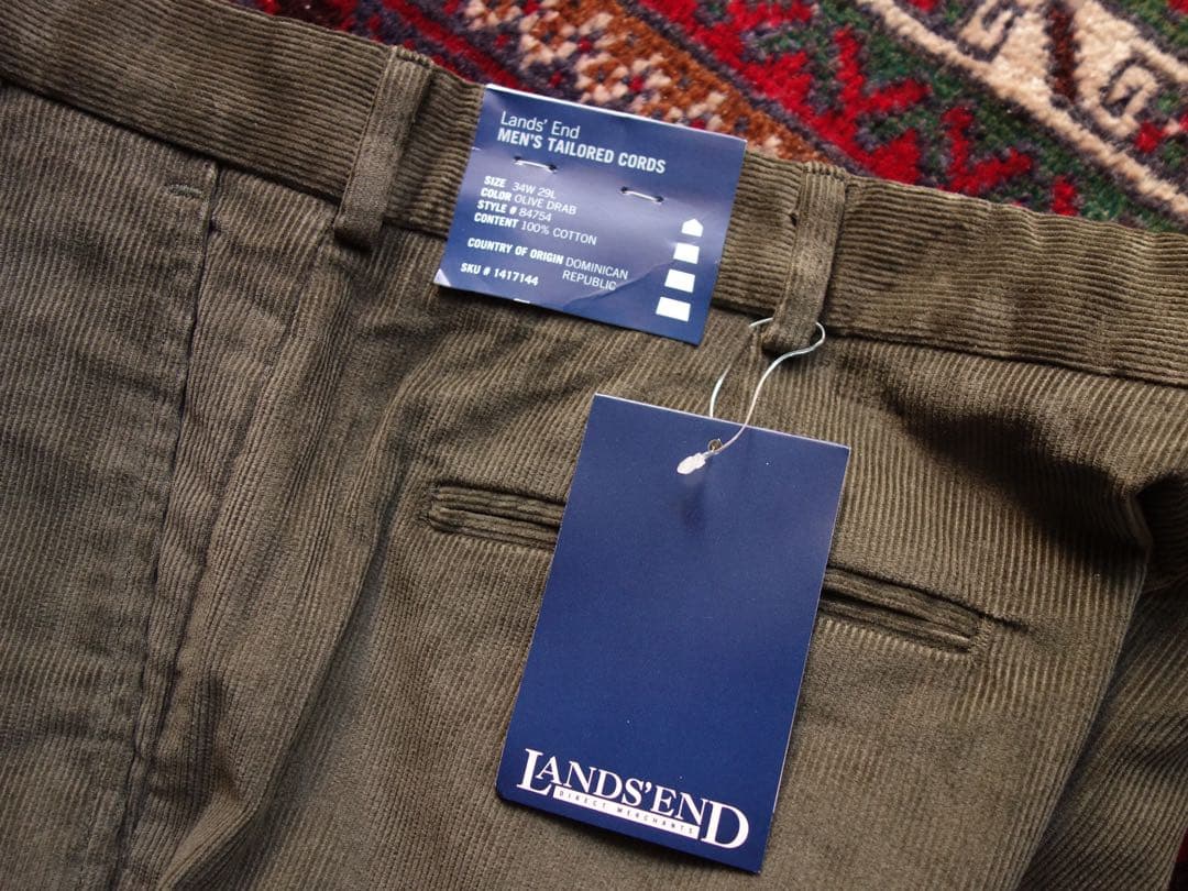 LANDS END コーデュロイパンツ 34 ランズエンド デッドストック