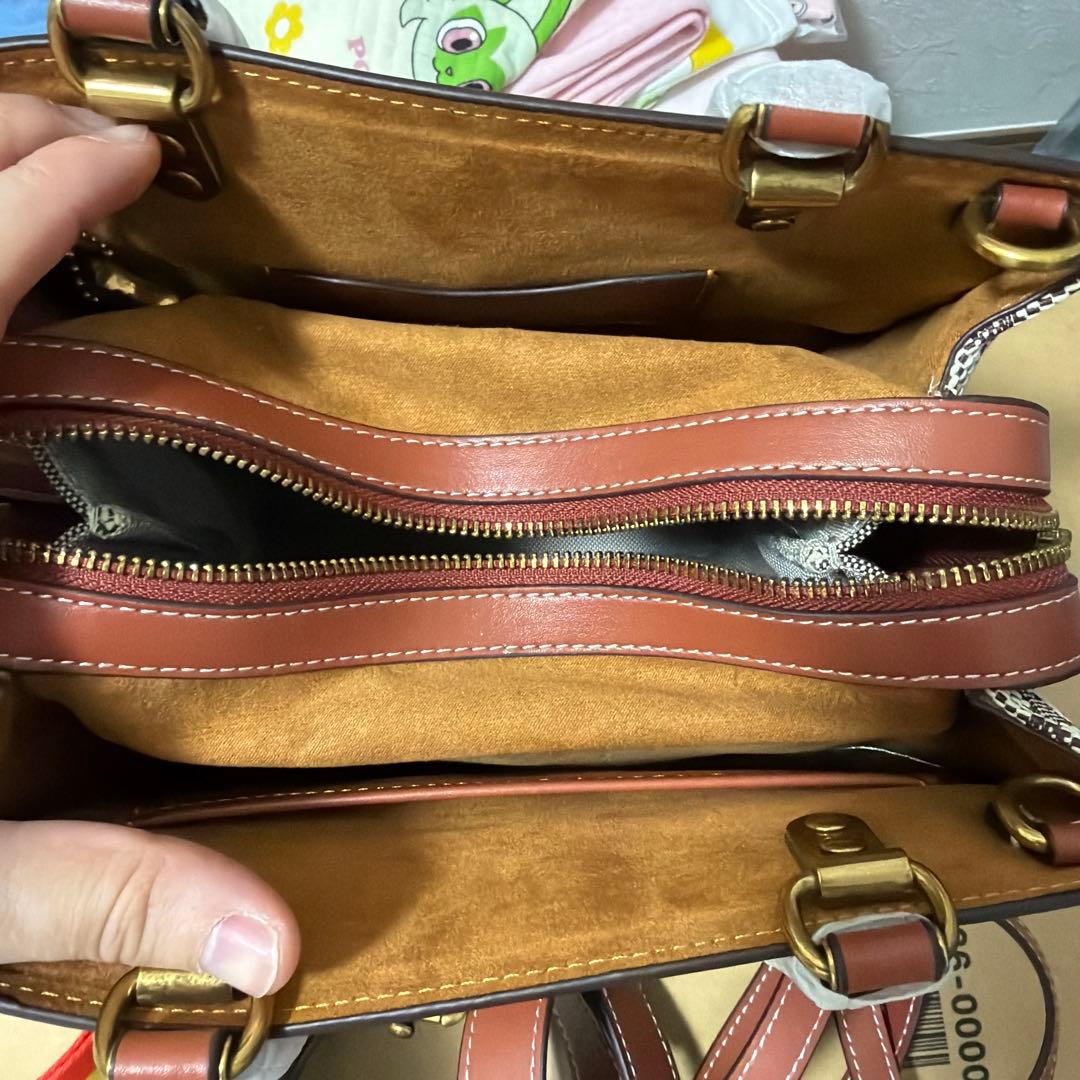 未使用 COACH ローグ25 ディズニーコラボ 3ウェイ ショルダーバッグ