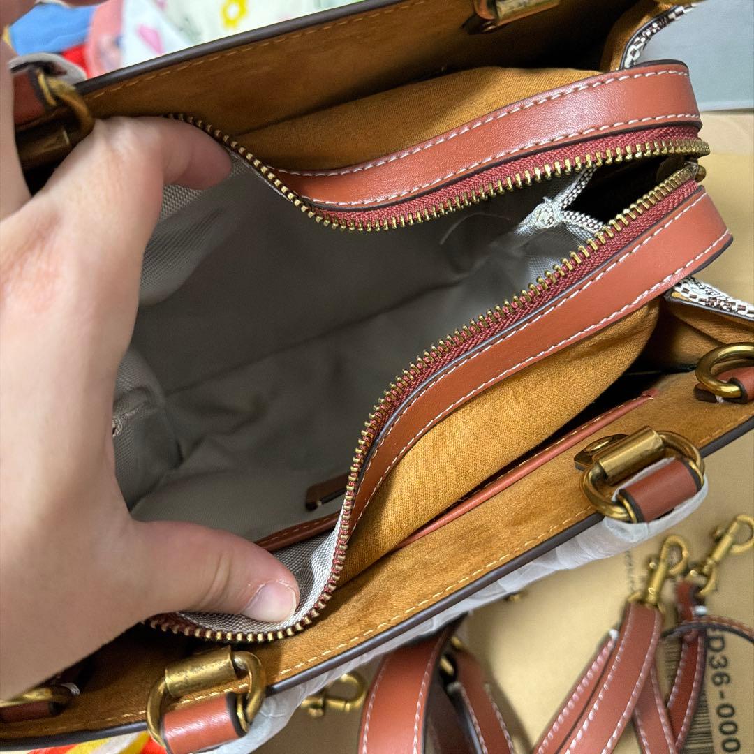 未使用 COACH ローグ25 ディズニーコラボ 3ウェイ ショルダーバッグ