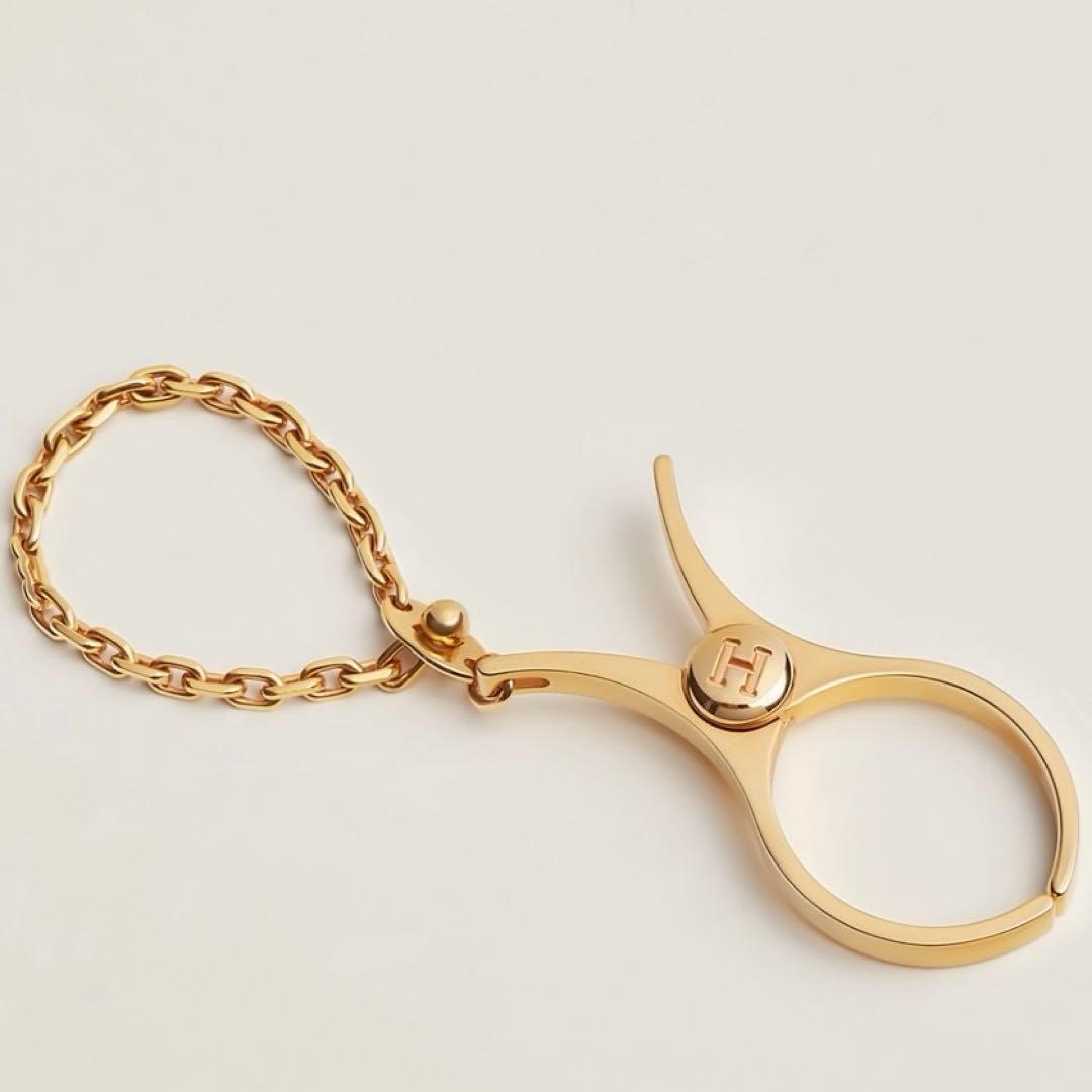 エルメス グローブホルダー ゴールド 美品