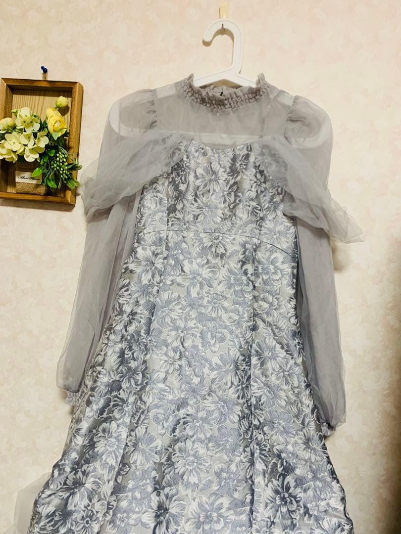 dazzlin（ダズリン）のシアーベールジャガードワンピース