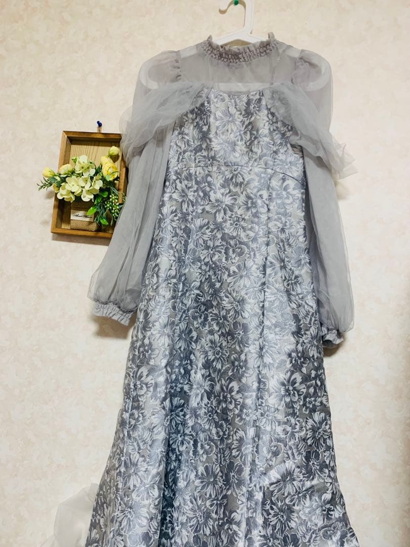 dazzlin（ダズリン）のシアーベールジャガードワンピース