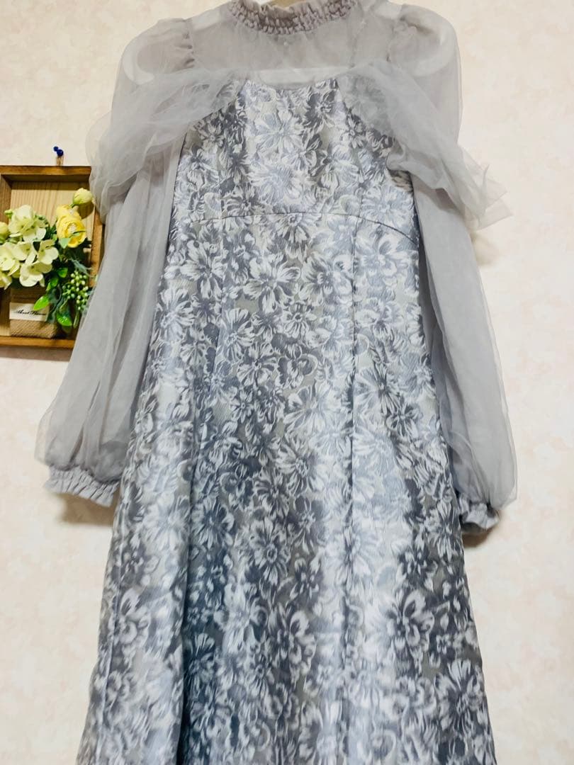 dazzlin（ダズリン）のシアーベールジャガードワンピース