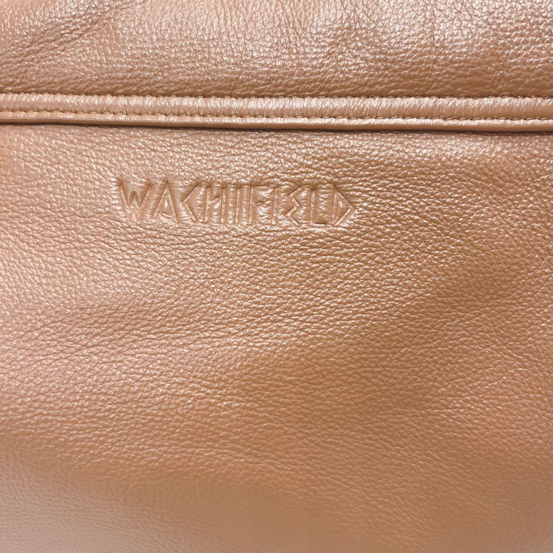 わちふぃーるど ダヤン 猫耳 レザー ショルダーバッグ 本革 茶 ブラウン