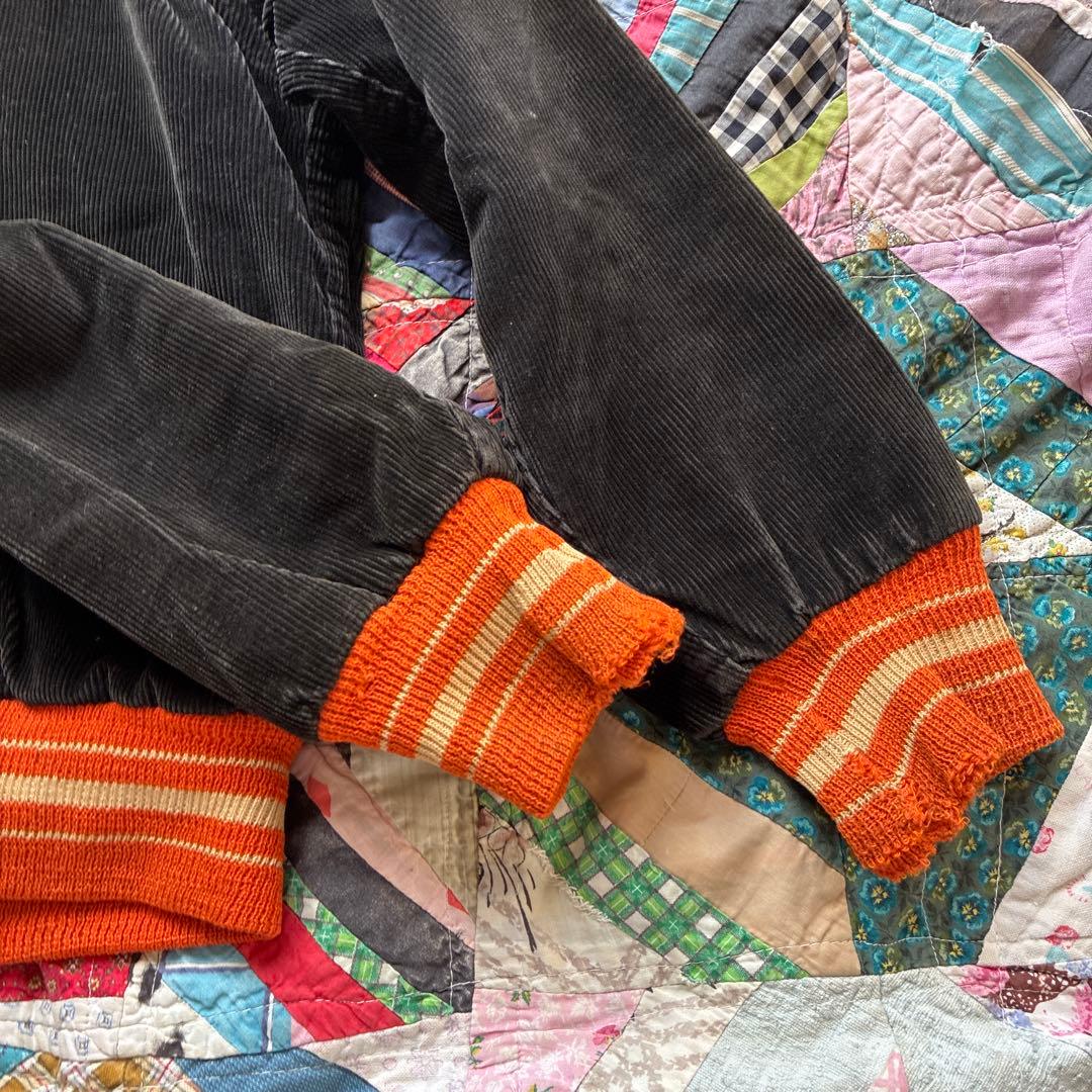 アンティークヴィンテージ50sアメリカスタジャン古着コーデュロイ刺繍刺繍ワッペン