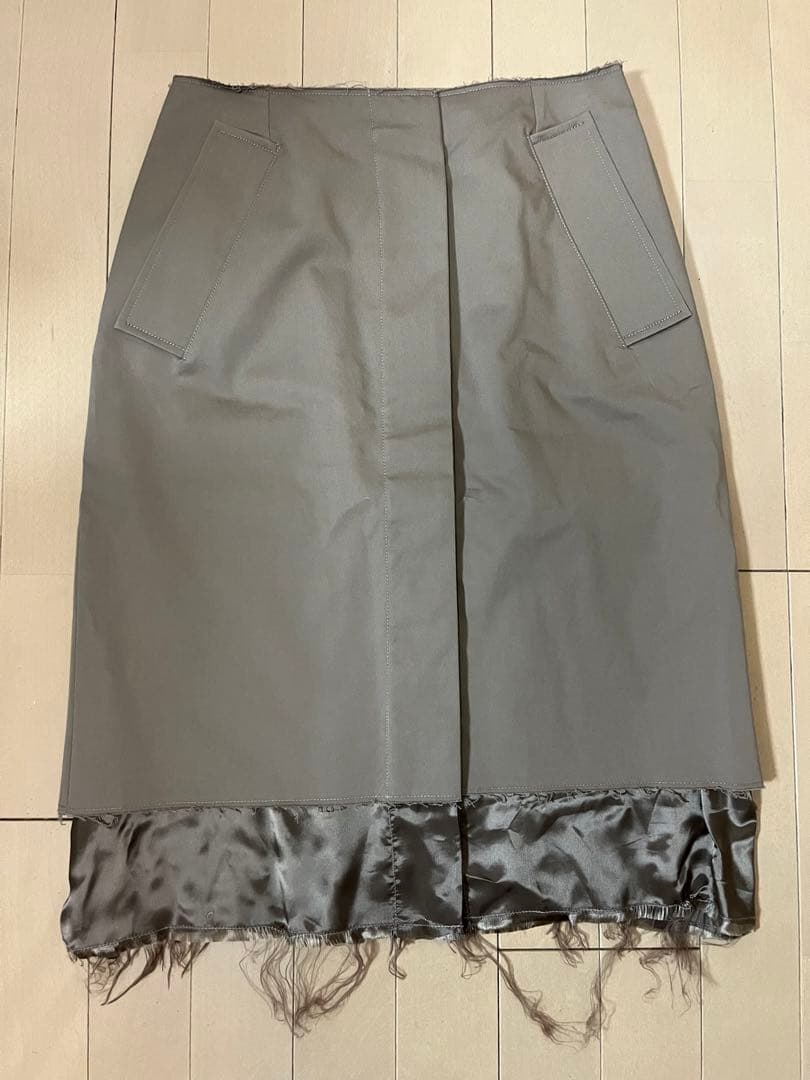 タグ付☆MM6 Maison Margielaカーキスカート 38 【匿配送込】