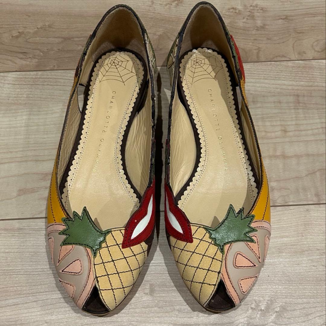 シャーロットオリンピア フラット フルーツ パンプス 37 24cm