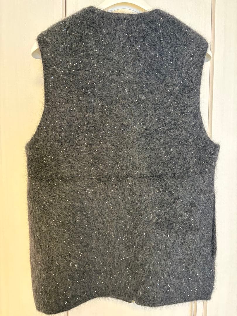 UNITED ARROWS フォックスカシミヤ スパンコール ベスト