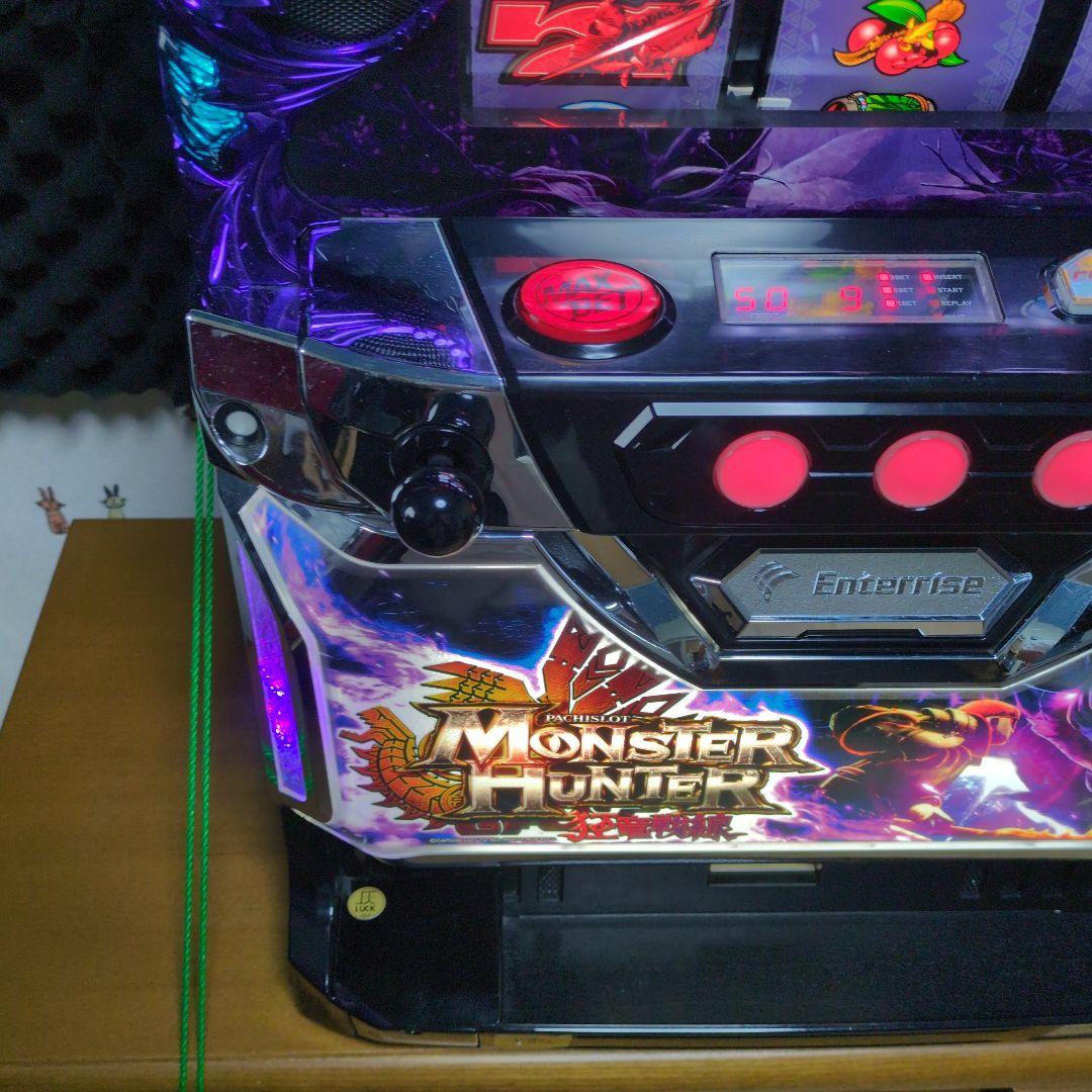 【送料込み】家庭用　パチスロ 実機 モンスターハンター狂竜戦線