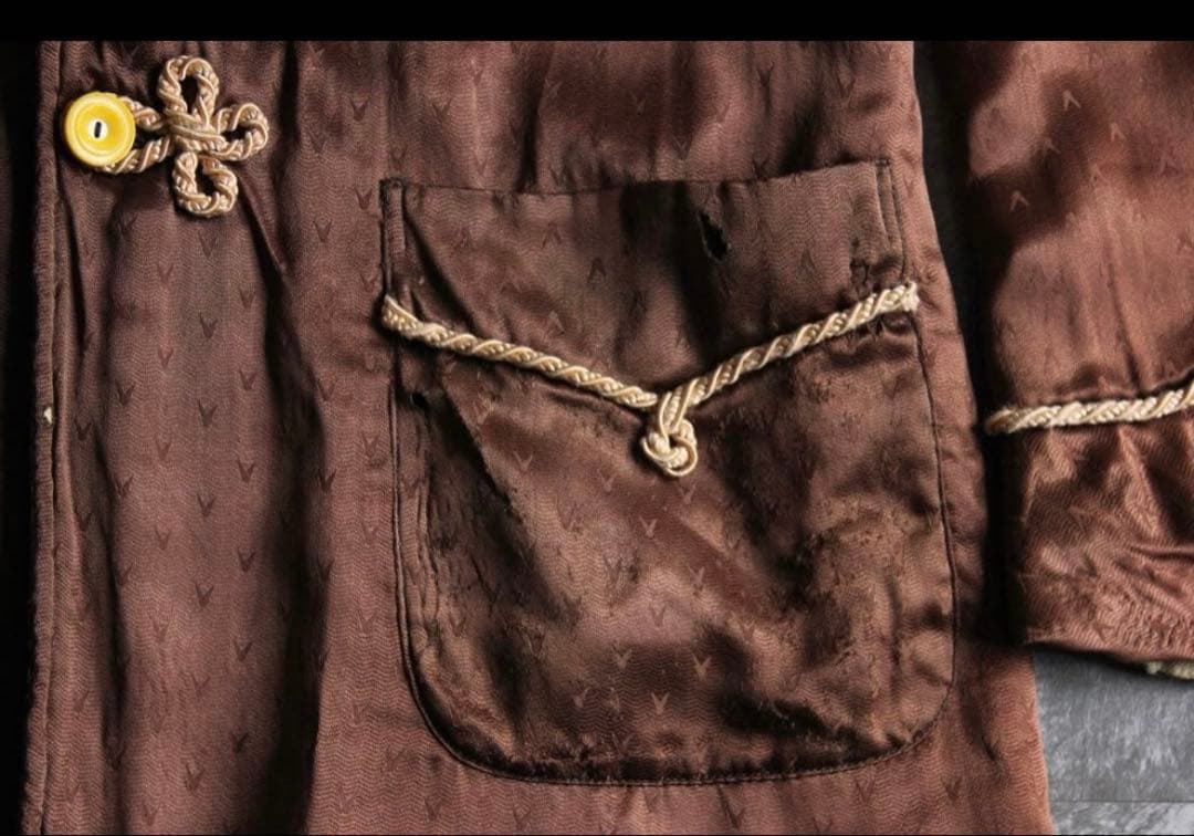 ジャケット・アウター 1900s silk satin smoking jacket