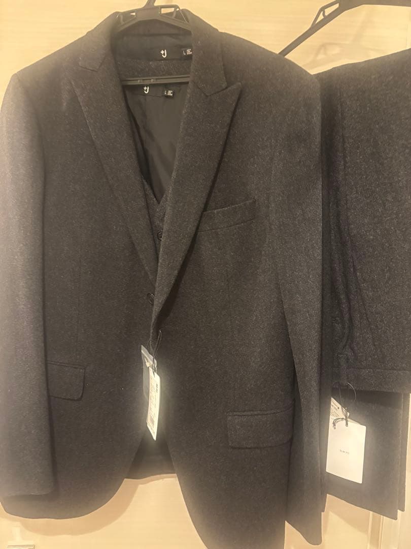 UNIQLO ＋J　スーツ　3点　L グレー