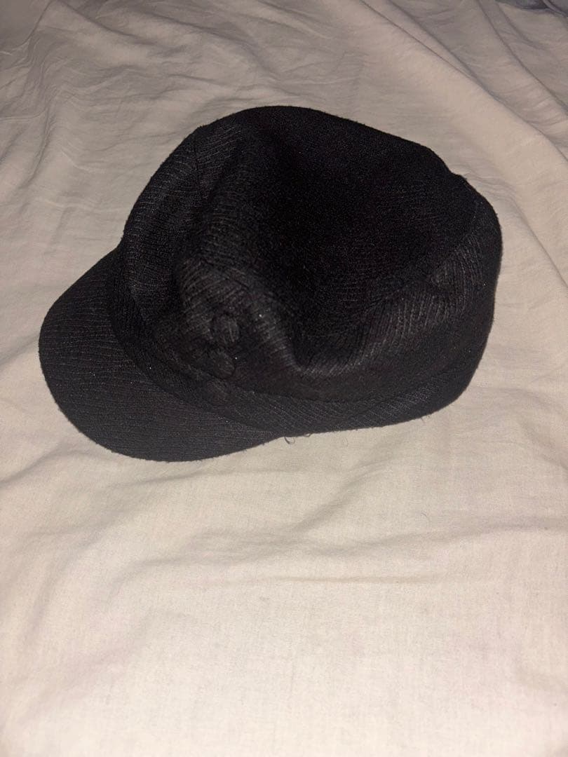 ブラック　キャスケット　archive y2k dark wear