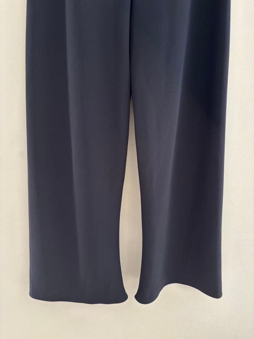 極美品　AP STUDIO　エラスティックパンツ　ネイビー　濃紺　34