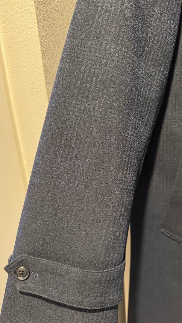 【美品・LL】NEWYORKER 高級ウール調 ロングコート キルティング裏地付