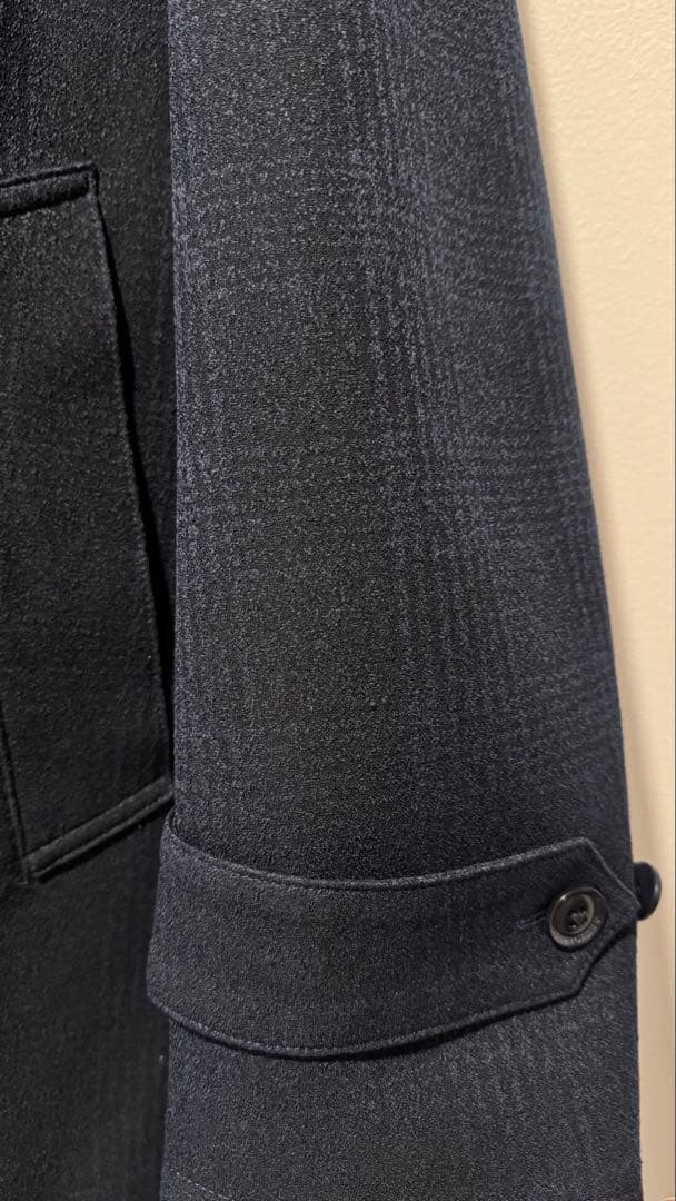 【美品・LL】NEWYORKER 高級ウール調 ロングコート キルティング裏地付