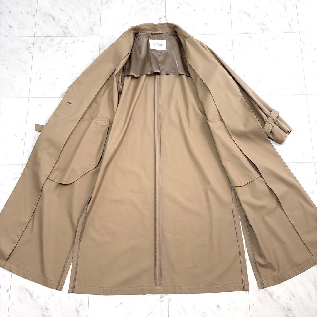 美品 マッキントッシュフィロソフィー エイドリー トレンチコート ベージュ M