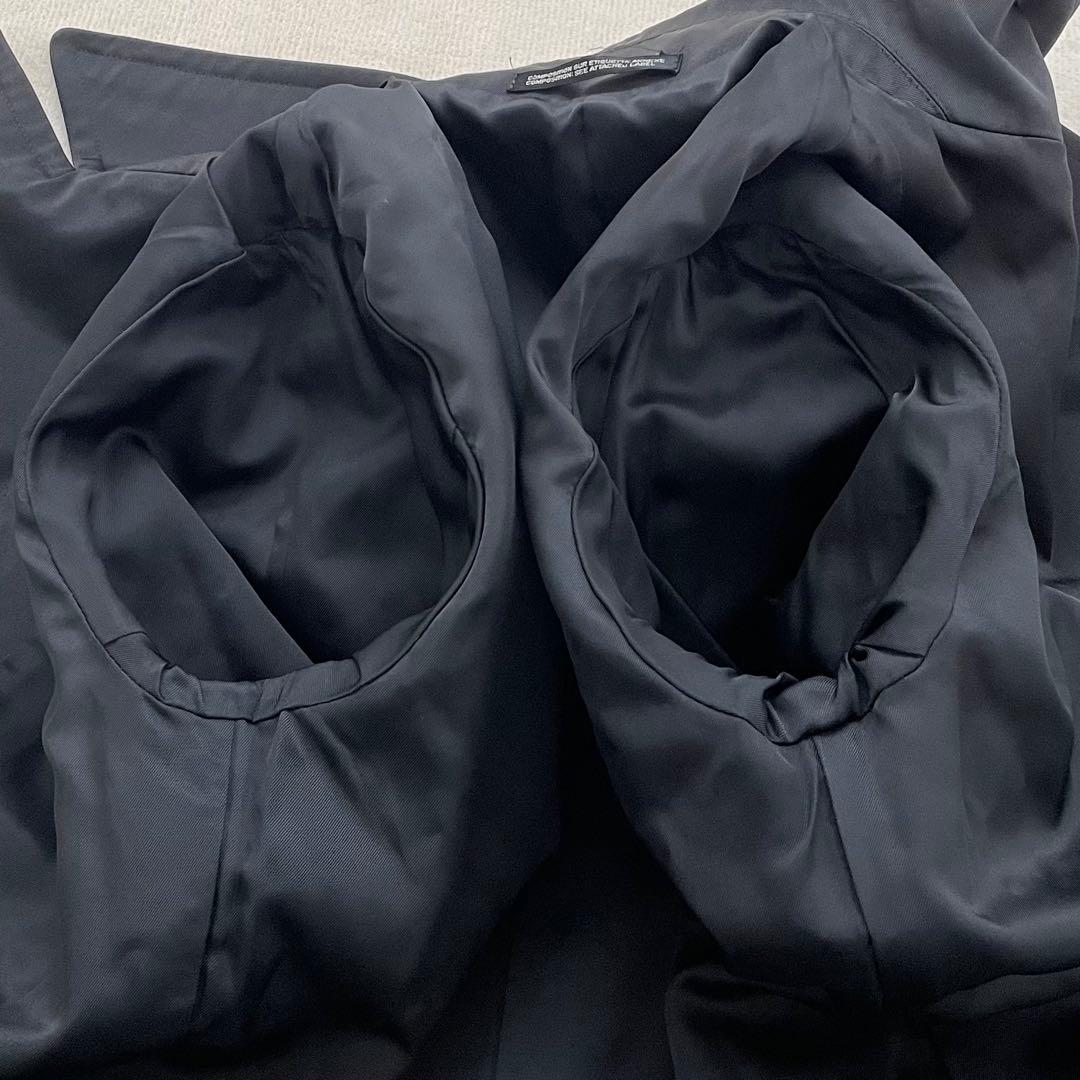 美品 YOHJI YAMAMOTO + NOIR ブラックトレンチコート 2