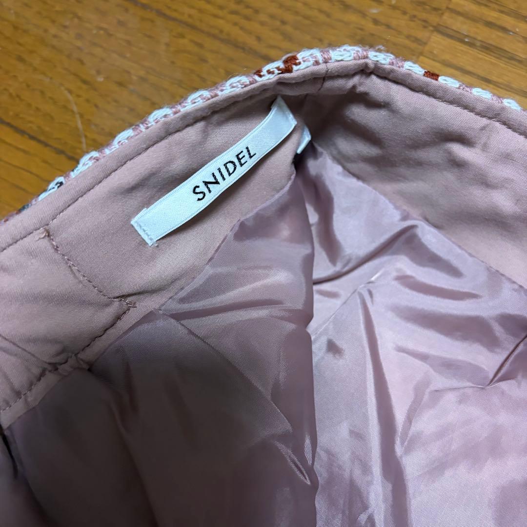 snidel ロービングチェックミニスカート　ピンク　M〜Lサイズ
