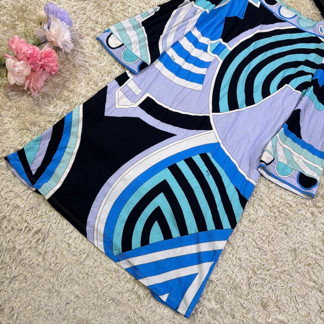 エミリオプッチ　プッチ柄　イタリア製　レーヨン　膝丈　ワンピース　I38