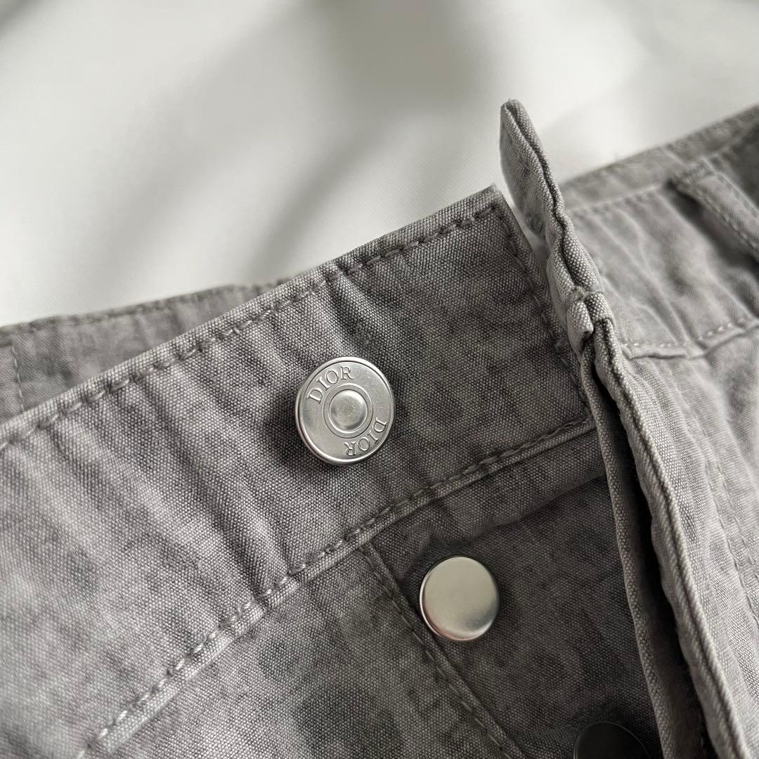 Dior Oblique コットンパンツ　グレー