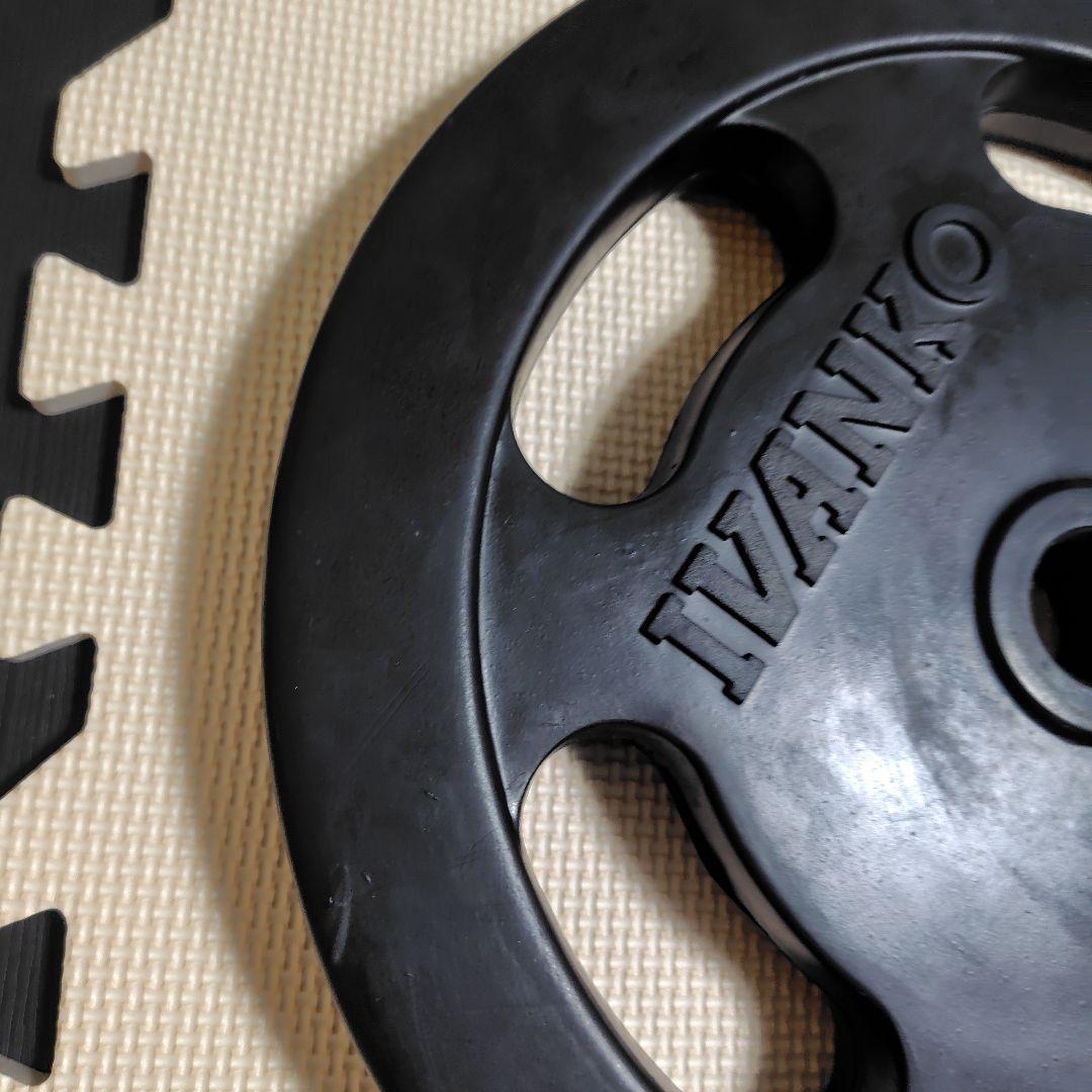 IVANKO ダンベルプレート 10kg 2枚セット ラバープレート 28mm