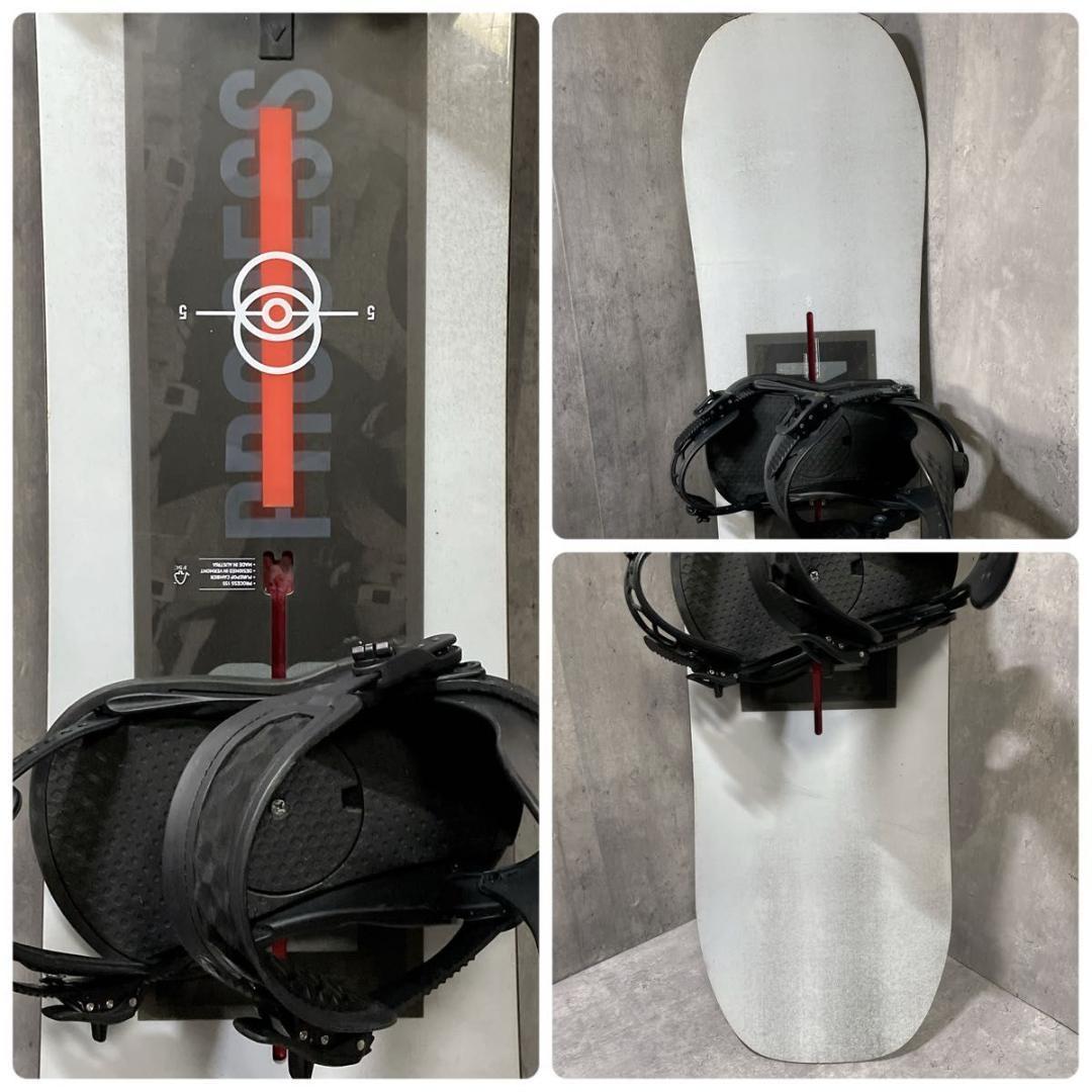 BURTON プロセス 155cm ユニオン Mバイン 3点セット バートン