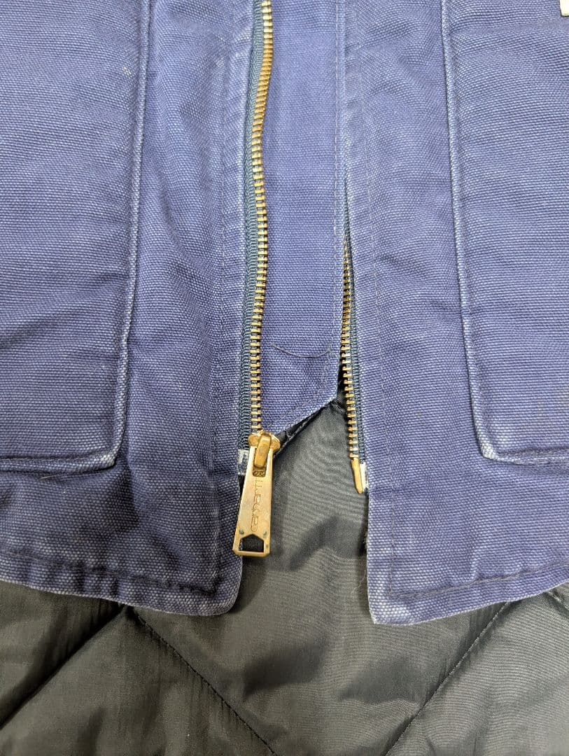 超スペシャル 90s ヴィンテージ カーハート ベスト XL ネイビーブルー